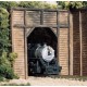 Entrée de tunnel "bois" 1 voie / Timber Single Portal H0