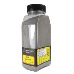 Ballast gris foncé fin / Fine dark gray ballast, Shaker 945m³