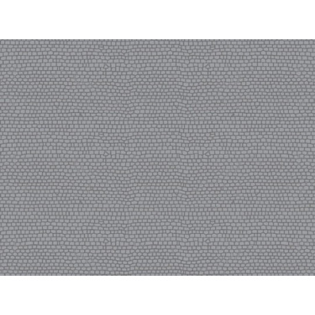 1 Plaque de décor "pavés" / 1 cobblestone sheet straight single H0