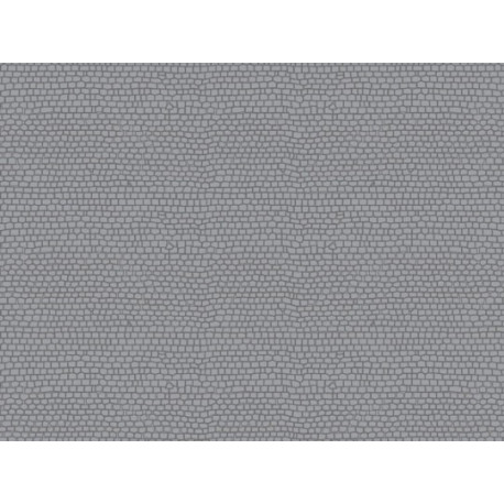 1 Plaque de décor "pavés" / 1 cobblestone sheet straight single H0