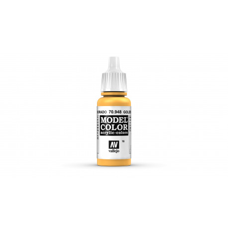 Model Color Jaune Or / Golden Yellow Mat, RAL1017, 17 ml