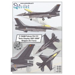 F-16am falcon fa-131 2007-2008 belgian air force 1/48