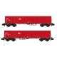 2 wagons eanos x059 DB rouges Ep VI N
