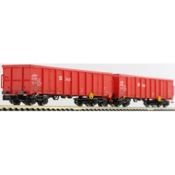 2 wagons eanos x055 DB rouges Ep VI N