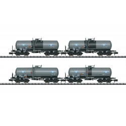 Set de 4 wagons citerne acide sulfurique V N