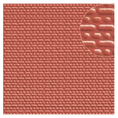 Plastikard brique rouge 2 mm / English bond brick 330 * 220