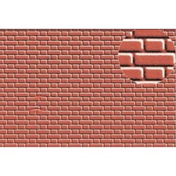 Plastikard brique rouge 2 mm / English bond brick 330 * 220