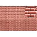 Plastikard brique rouge 7 mm appareillage flamand / flemish bond brick 330 * 220