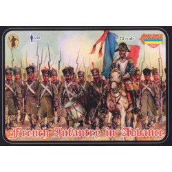 French Infantry in advance, Epoque Napoléonienne 1/72