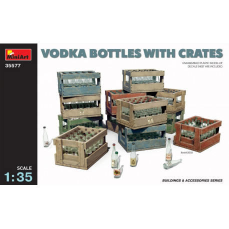 Vodka bottles and crates 1/35