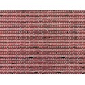 Plaque mur cartonnée briques rouges / Wall plate red brick of cardboard
