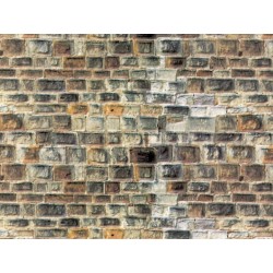 Plaque mur cartonnée / Wall plate sandstone light-grey of cardboard