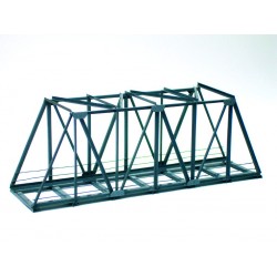 Pont métallique / Metal box-girder bridge, straight H0