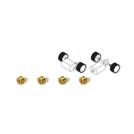 4 paliers en laiton / 4 Brass bush bearings ? 3mm