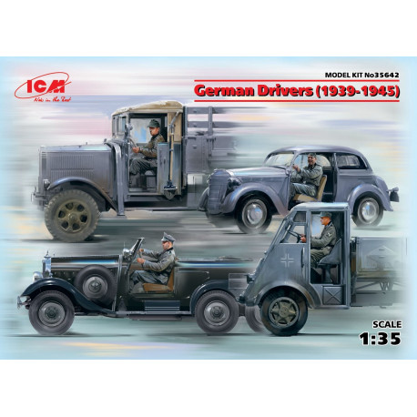 German Drivers (4 Figures), WWII 1/35