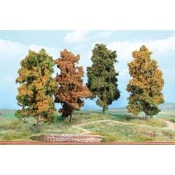 4 Arbres automnal / Autumn trees, 18cm