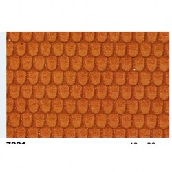 2 Plaques Tuiles rouges / Surface pattern, 40x20cm