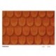 2 Plaques Tuiles rouges / Surface pattern, 40x20cm