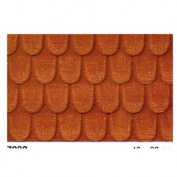 2 Plaques Tuiles rouges / Surface pattern, 40x20cm