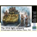 The 101st Light Company US Paratroopers & British Tankman, France 1944 1/35
