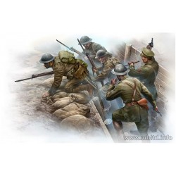 World War I Era, British Infantry before the attack 1/35