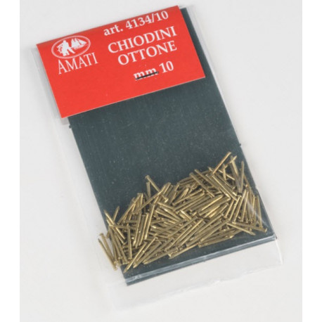 100 Clous Laiton / Brass Pins, 10mm