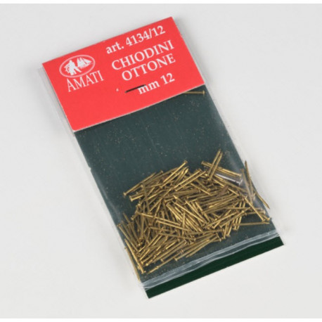 100 Clous Laiton / Brass Pins, 12mm