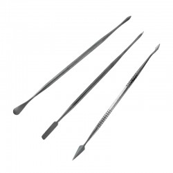 Set de 3 outils à graver / Stainless Steel Carvers Double Ended Set