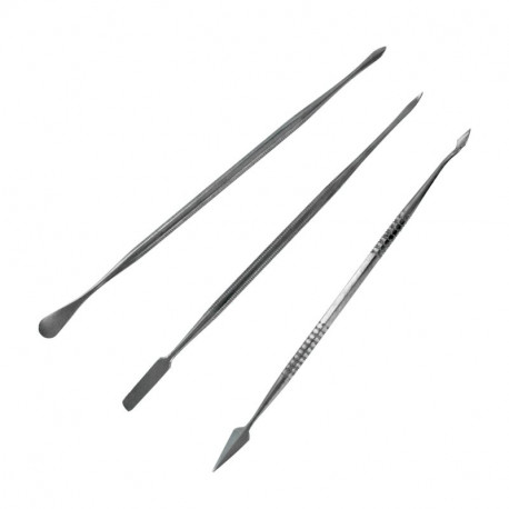 Set de 3 outils à graver / Stainless Steel Carvers Double Ended Set