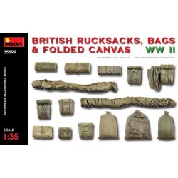 British Rucksacks, Bags & Folded Canvas, WWII, 1/35