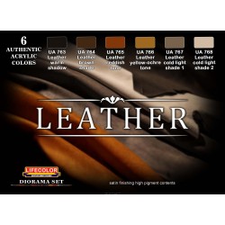 Set de 6 couleurs Acryliques Cuir / Set of 6 Acrylic colours Leather