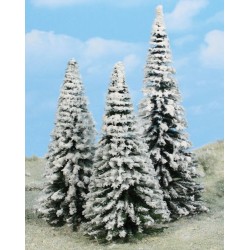 3 Sapins enneigés / Firs with snow, 16-21cm
