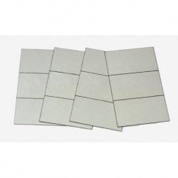 4 Plaques de béton / 4 printed polystyrene slabs H0