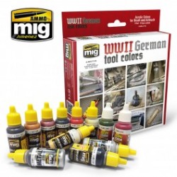 Set Acrylique German Tool Colors, WWII