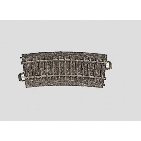 Rail courbe / Curved Track, R1:360 mm, 15°, H0