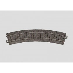 Rail courbe / Curved Track, R1:360 mm , 30°, H0