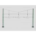 Ensemble de suspension de caténaire pour 3 voies / Cross Span Assembly for 3 Tracks, H0