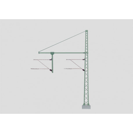 Mât avec console tubulaire / Tower Mast with a Tubular Outrigger Beam, H 15cm, H0