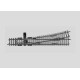 Aiguillage Elancé Gauche / Left Turnout, R902.4 mm, Voie K, H0