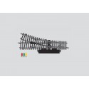 Aiguillage Electrique Droit / Right Turnout, 22° 30', 168.9 mm, Voie K, H0