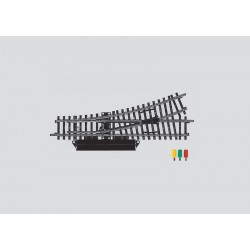 Aiguillage Electrique Gauche / Left Turnout, 22° 30', L 168.9 mm, Voie K, H0