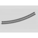 Rail courbe / Curved Track R618,5 mm, 1/1 : 30°, Voie K, H0