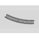 Rail courbe / Curved Track R360 mm, 1/1 : 30°, Voie K, H0