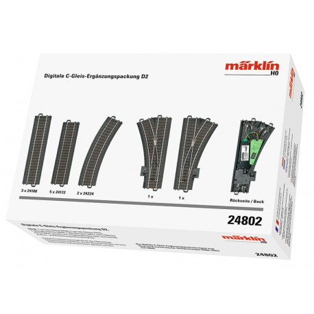 Coffret de complément numérique D2 voie C / Digital C Track D2 Extension Set, H0
