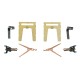 Attelages courts fonctionnels conducteurs de courant / Current-Conducting Close Couplers, (2pces), H0