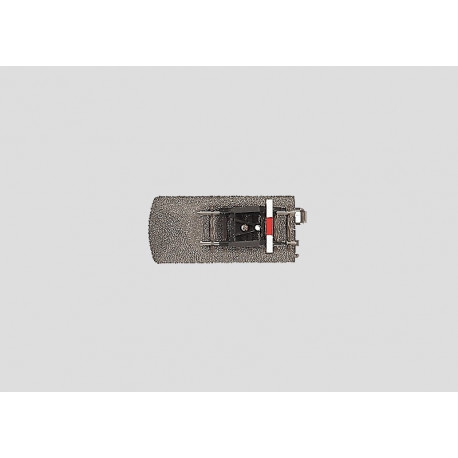 Rail avec butoir / Track End with a Bumper, 77,5 mm + 5 mm, H0