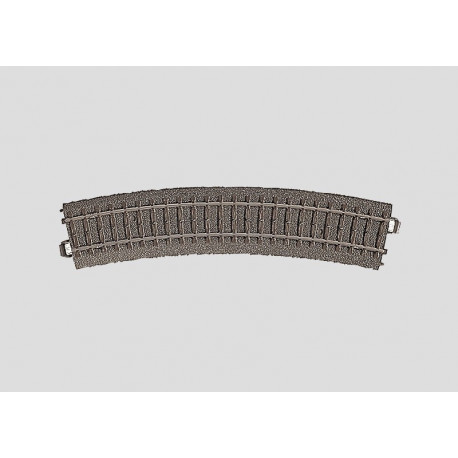 Rail courbe / Curved Track, R2:437,5 mm, 24.3°, H0