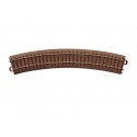 Rail courbe / Curved track, R2, 437,5 mm, 30°, H0