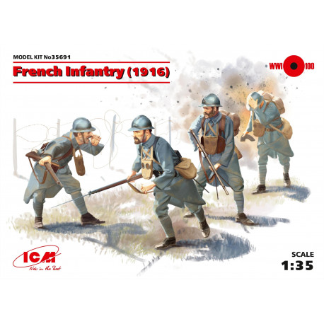 Infanterie Française / French Infantry, 1916, WWI, 1/35