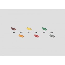 10 Fiches Femelles oranges / 10 Orange Sockets, H0